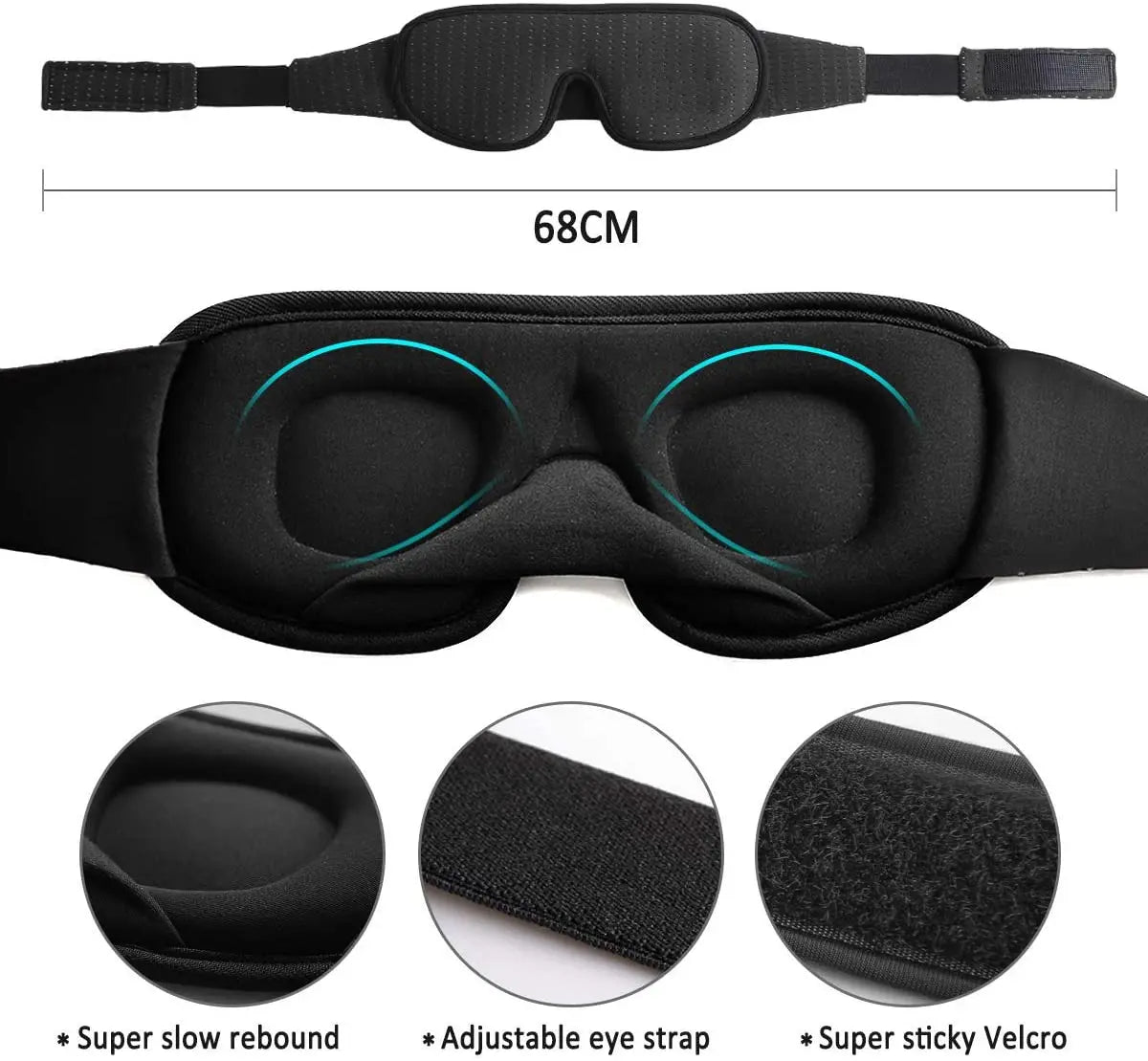 NoirRest - 3D Comfort Eyemask